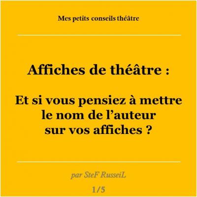 Mentions affiches de théâtre 1