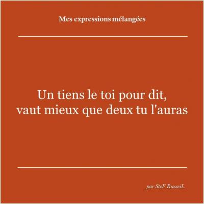 Expressions et citations mélangées SteF RusseiL Auteur