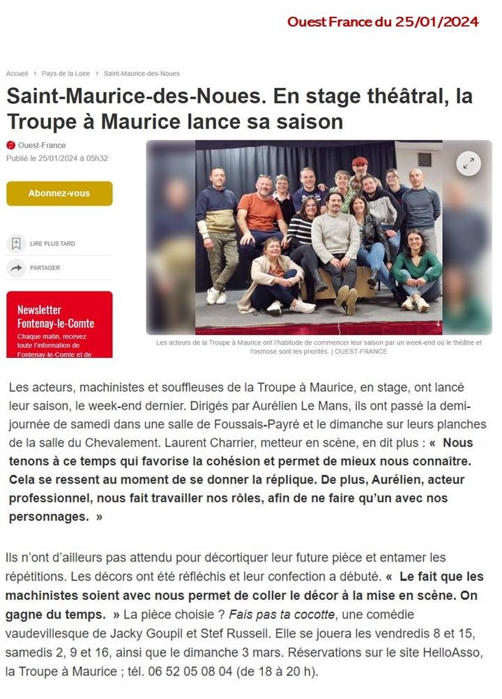 Fais pas ta cocotte la troupe a maurice theatre stef russeil