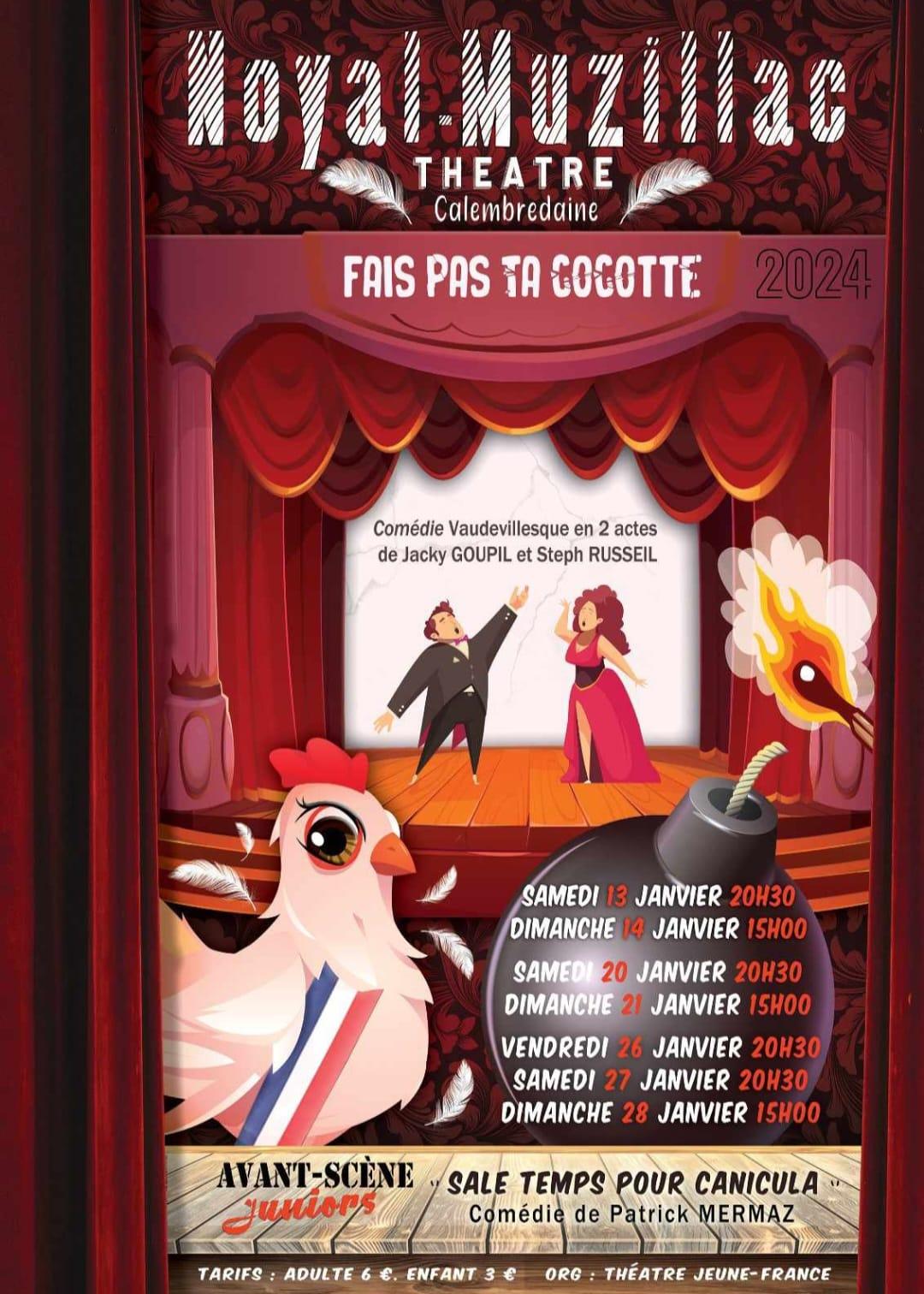 Fais pas ta cocotte theatre la calembredaine noyal muzillacjpg 1