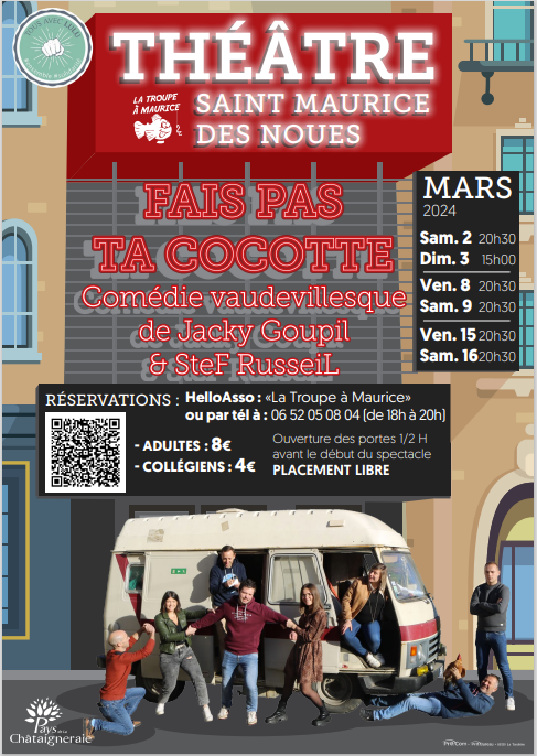 Fais pas ta cocotte theatre stef russeil j goupil par la troupe a maurice